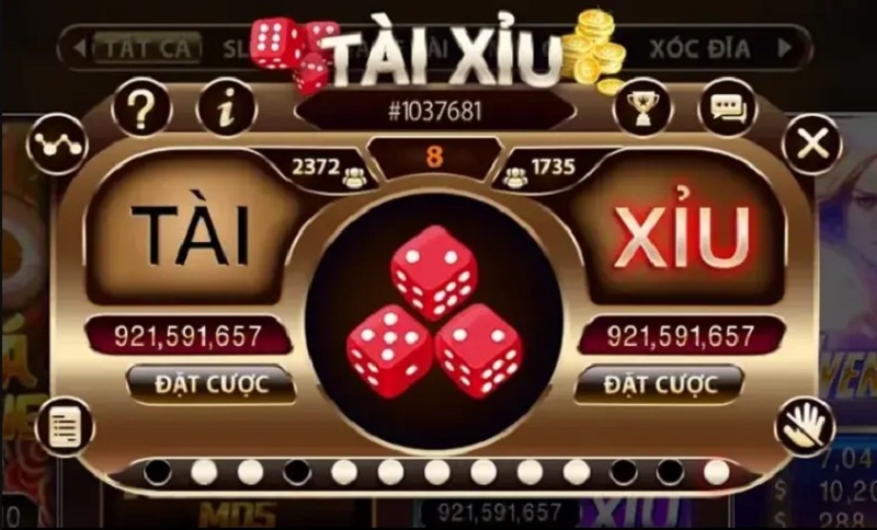 Tài Xỉu ngày nay được biến tượng thành nhiều game trực tuyến khác nhau